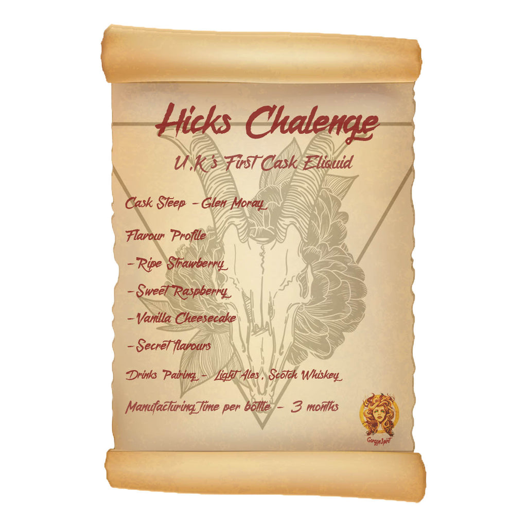 Gorgon Spirit - Hicks Challenge - Glen Moray, Strawberry, Raspberry, Hazelnut, Vanilla