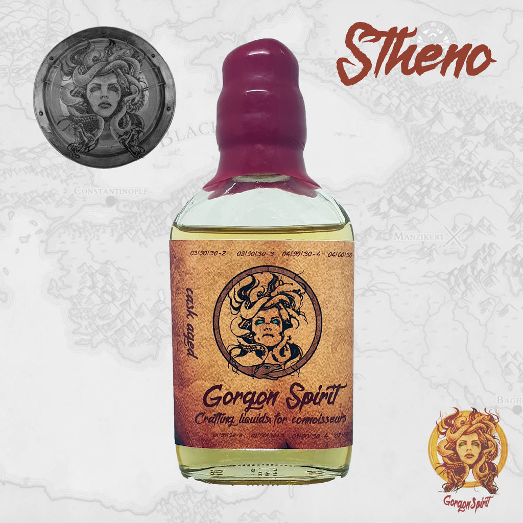 Gorgon Spirit - Stheno - 100ml Glass Waxed Bottle - Lemon and Caramel Bourbon